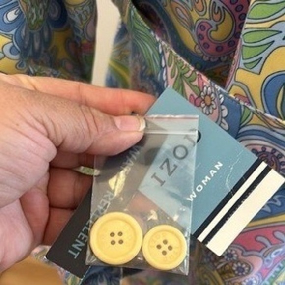 Izod Paisley Print Trench Coat Colorful Floral Patterned Jacket waterproof - Picture 4 of 12